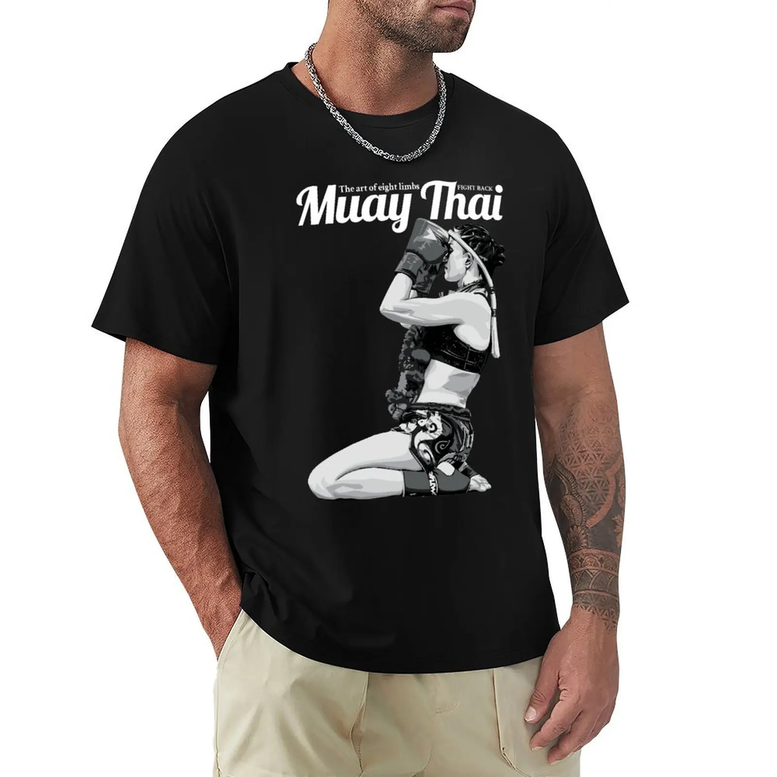 

Thai Boxing Girl : Fight Back T-Shirt topping vintage anime shirt designer shirts korean fashion mens graphic t-shirts anime