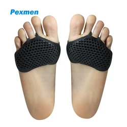 Pexmen 2Pcs Metatarsal Pads Ball of Foot Cushions Gel Forefoot Pad for Metatarsalgia Pain Relief Mortons Neuroma and Callus