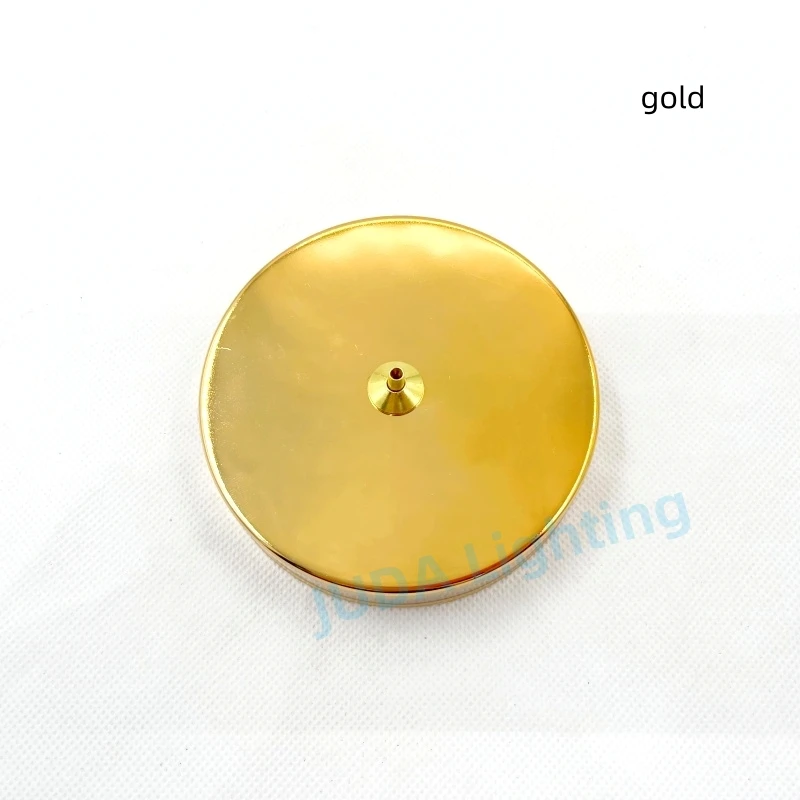 Round Lamp Base Iron Ceiling Plate Metal Ceiling Canopy Hardware for Chandelier LED Ceiling Rose Base Steel Wire E27 Lamp Base