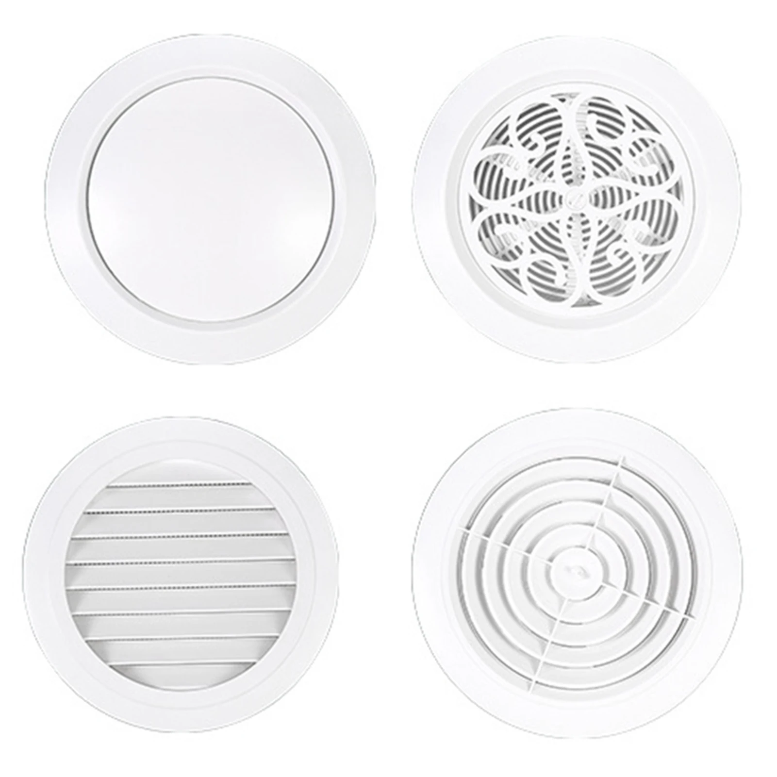 4 أنواع من غطاء فتحة التهوية مع شبكة تهوية مدمجة وغطاء عادم قابل للتعديل للسقف والحائط