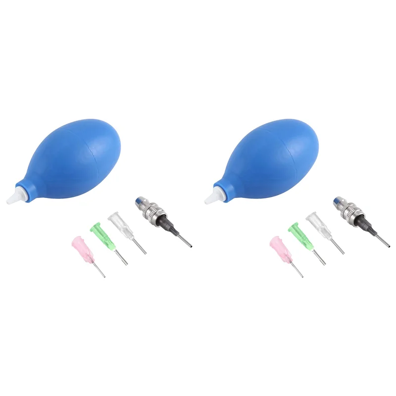 AT53 2Set Pottery Tools Supplies  Precision Applicator 3 Ounce Set Applicator Tips (Blue)