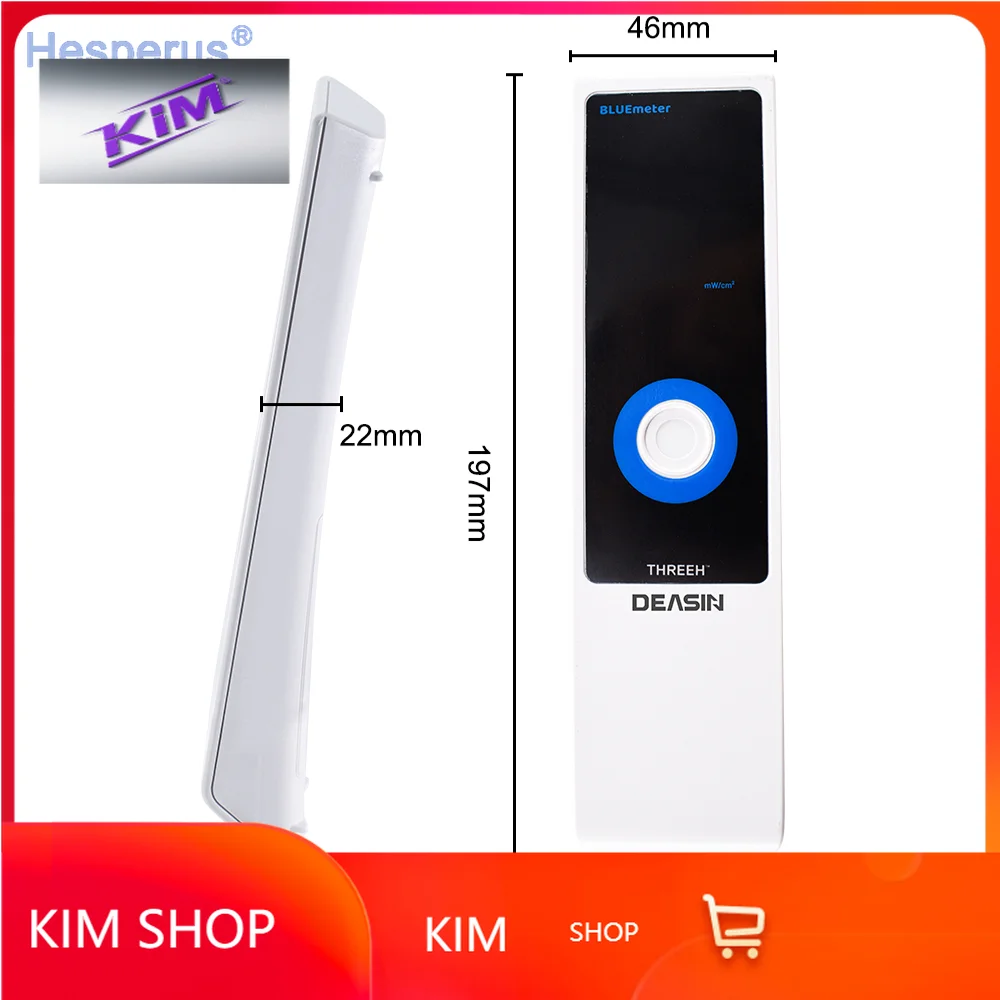 shop kimkim DEASIN  CURING LIGHT METER Visible LED Radiometer Curing Intensity Battery den tistry Instrument Equipment Tools