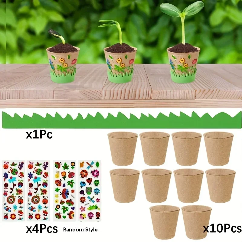 diy pulp seedling cups, biodegradable eco-friendly nursery pots for vegetables & succulents, eco planting tools
