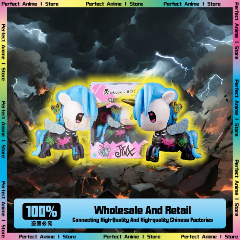 

Tokidoki X Battle of The Two Cities Co-branded Model Jinx Figure Q Version Ornaments Game Peripherals 24 Hours A Day