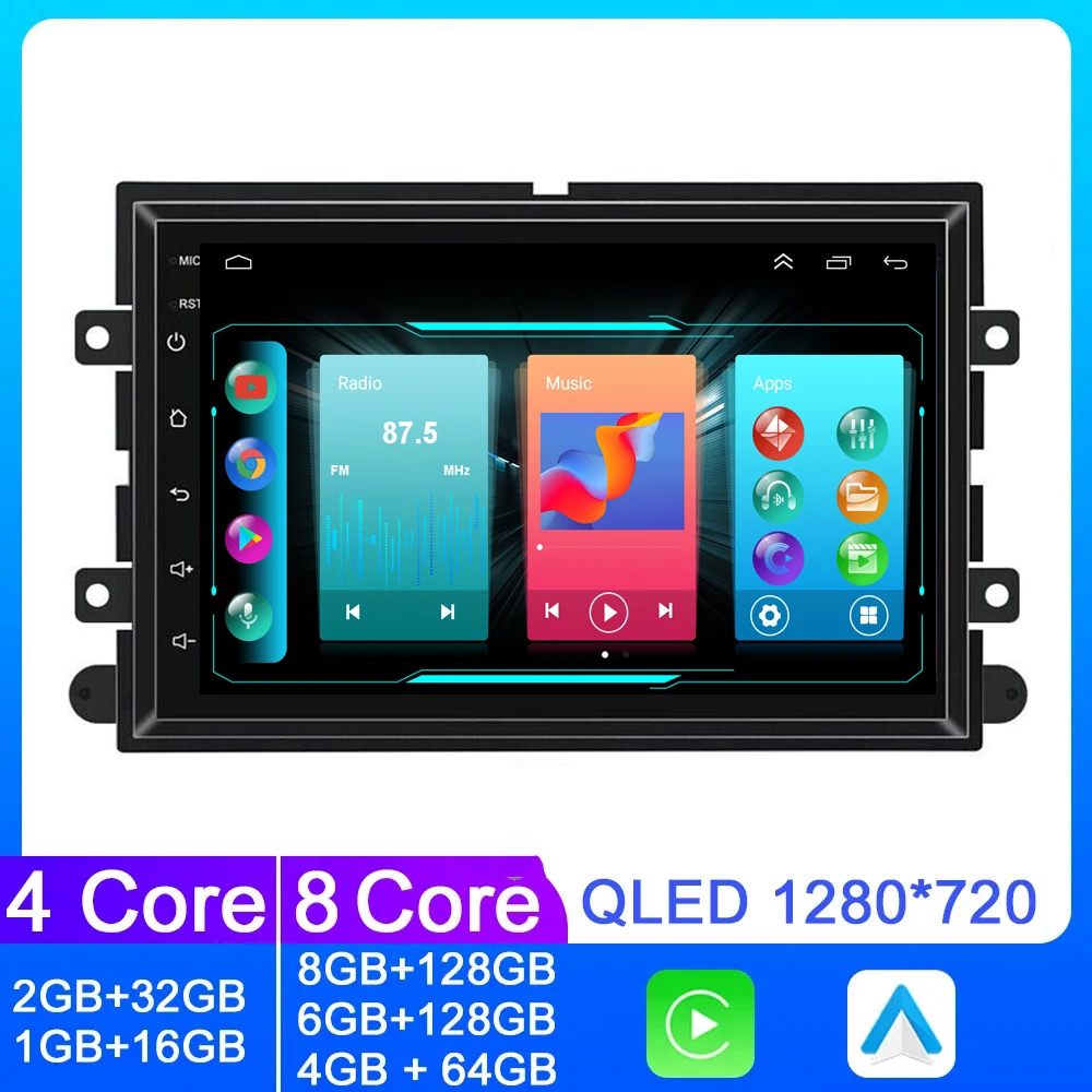 

2Din Android Autoradio for Ford F150 F250 F350 Mercury Lincoln Taurus Explorer Car Radio Multimedia Video Player GPS 4G Carplay