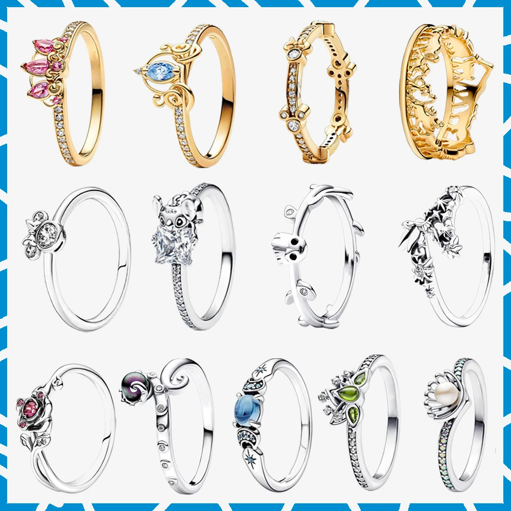 عيد الميلاد 925 فضة الوردي القوس الدائري تألق مرتفعة القلب خواتم للنساء DIY مجوهرات، الزفاف، هدية، الأصلي