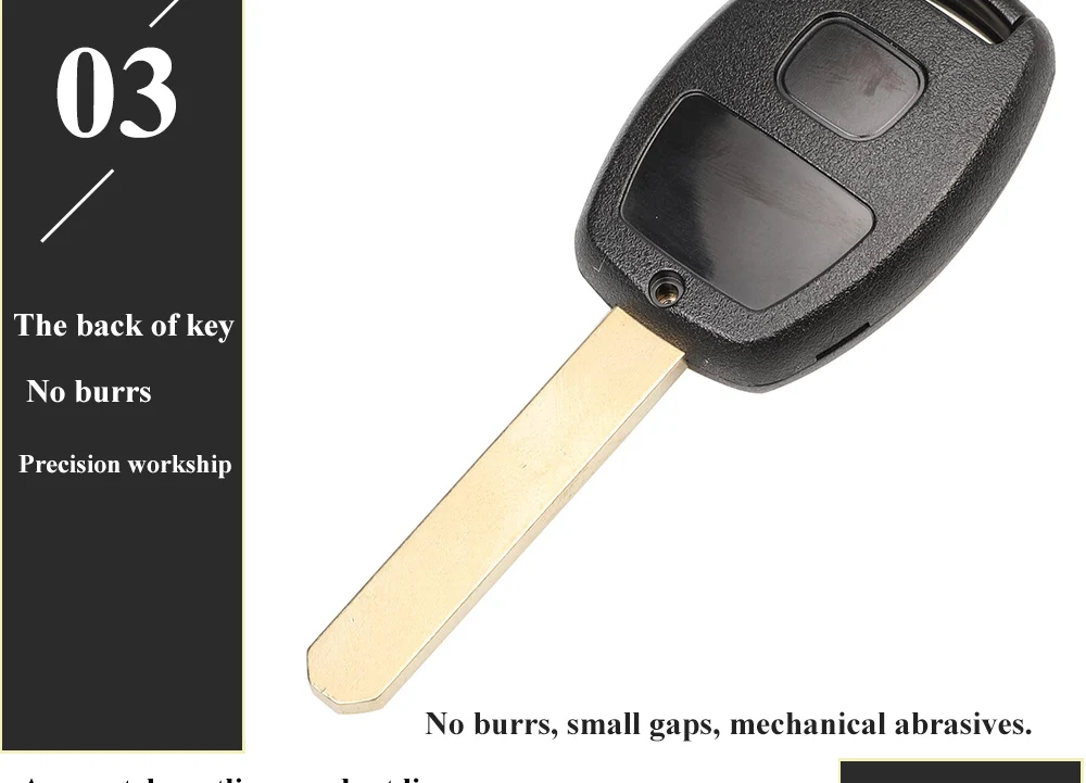 Jingyuqin 2/3/4-Tasten 313,8 MHz KR55WK49308 Fernbedienungsschlüssel für Honda Accord Sedan Pilot Civic CRV 2008-2012 Ungeschnittener Autoschlüssel mit ID46-Chip – Detail 8