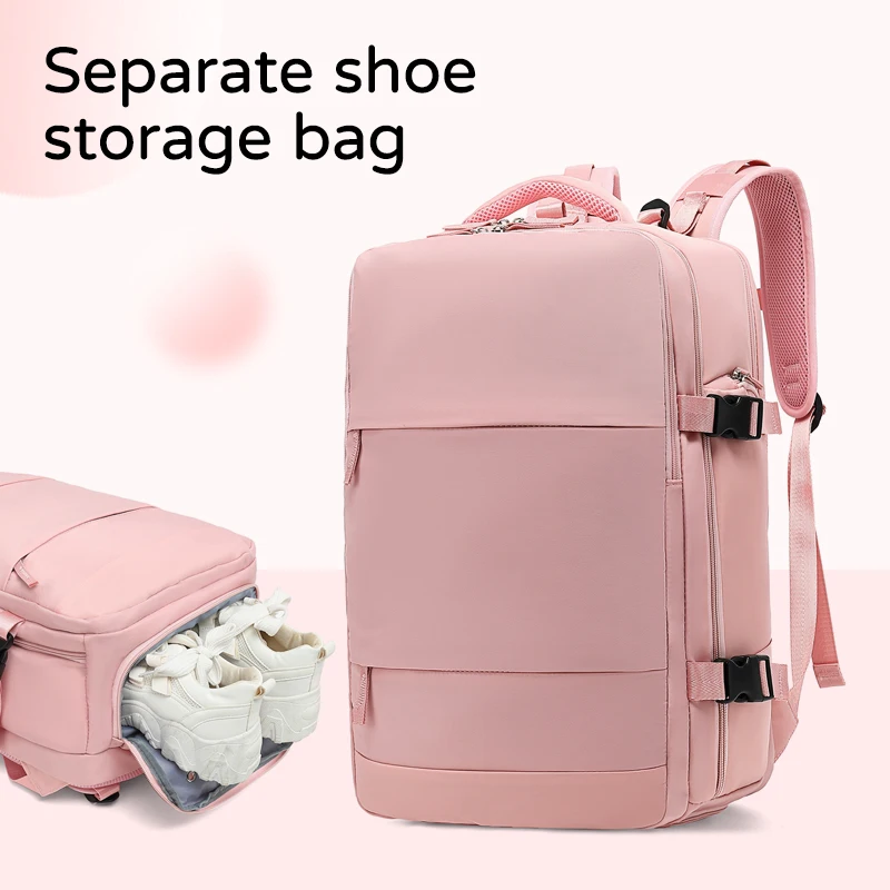 Classic Waterproof Large capacity Women Backpack USB Charging Laptop Backpack Fashion Dry Wet separation Travel Backpack Men Bag