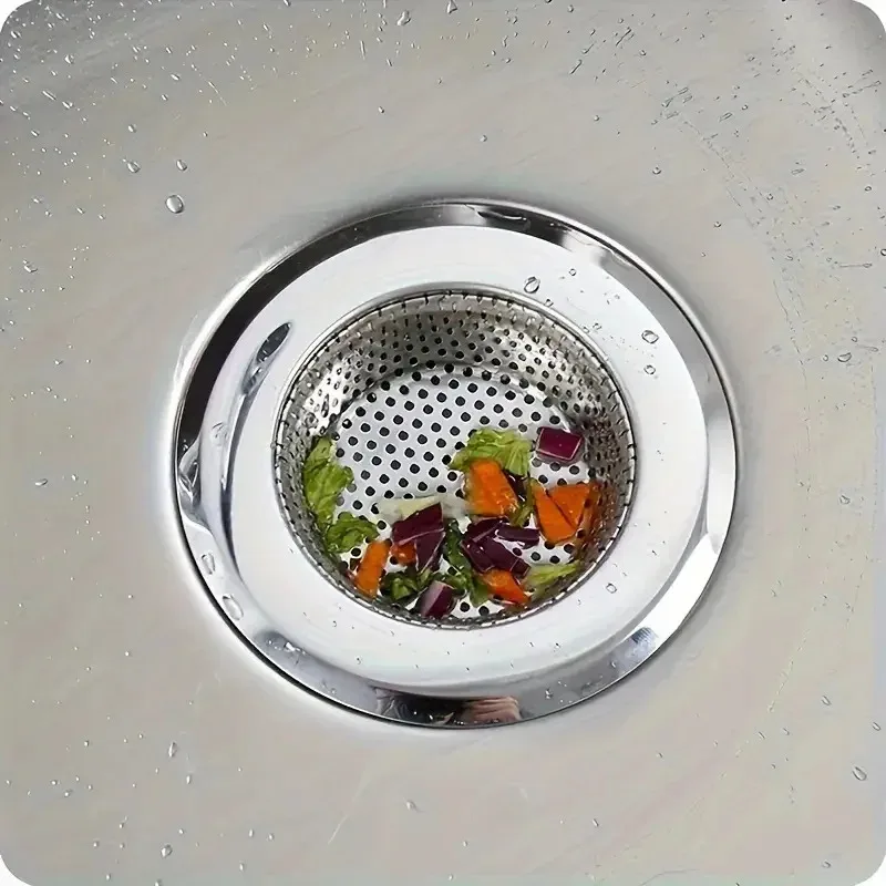 Metal Wire Sink Strainer Kitchen Bathroom Accessories Hair Catcher Stopper Stainless Steel Bathtub Shower Drain Hole Filter Trap image 4