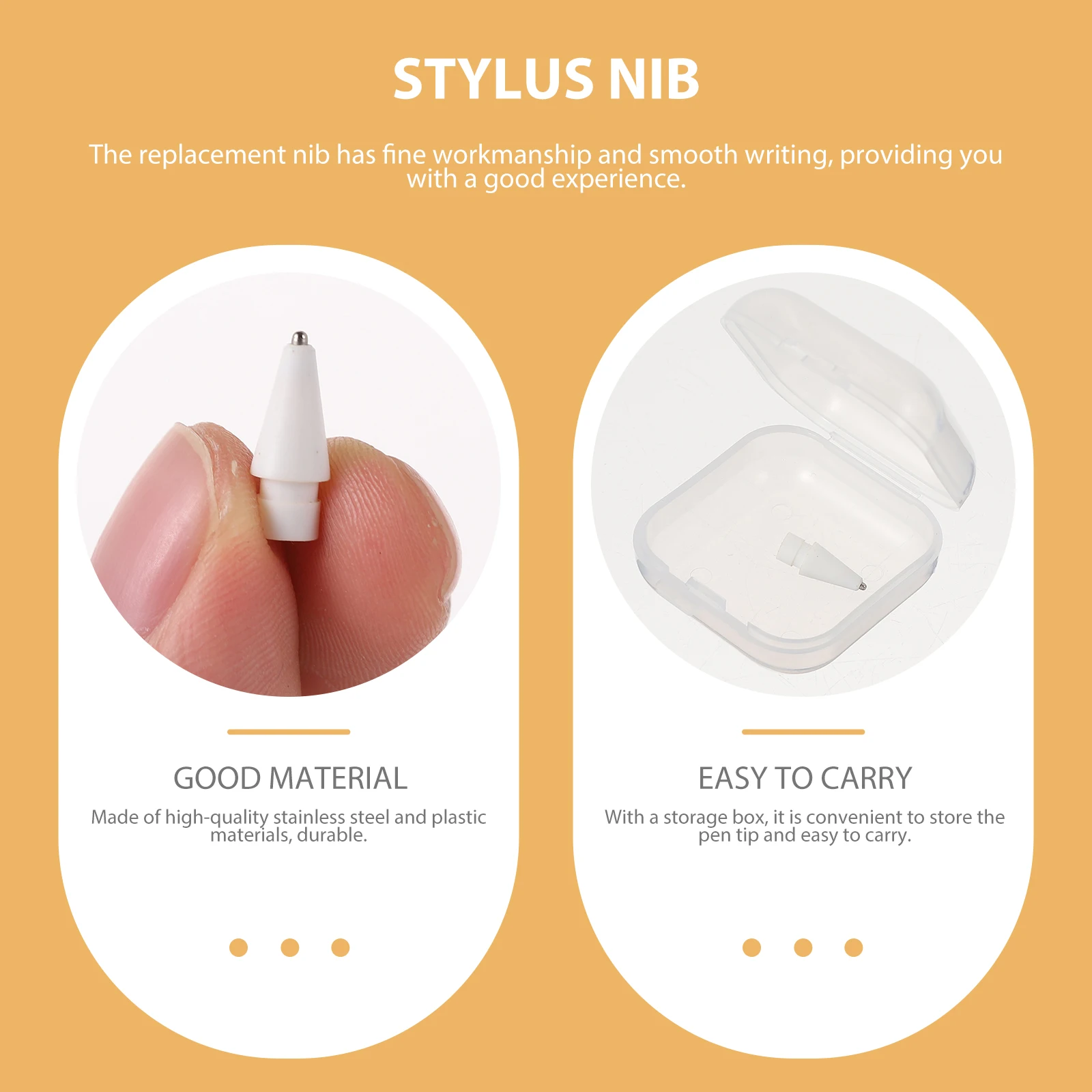 

Stylus Replacement Tips for Pen Lightweight Compact Durable Plastic Touchscreen Accessory Extra Refill Portable Tip