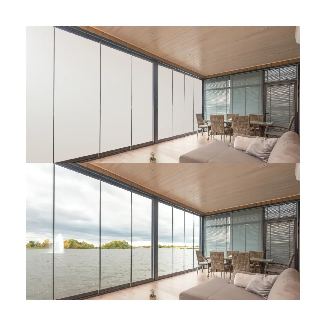 PDLC Smart Film for Window Doors Instant Privacy & UV Blocking with Remote Control and Alexa /Google Home App Control