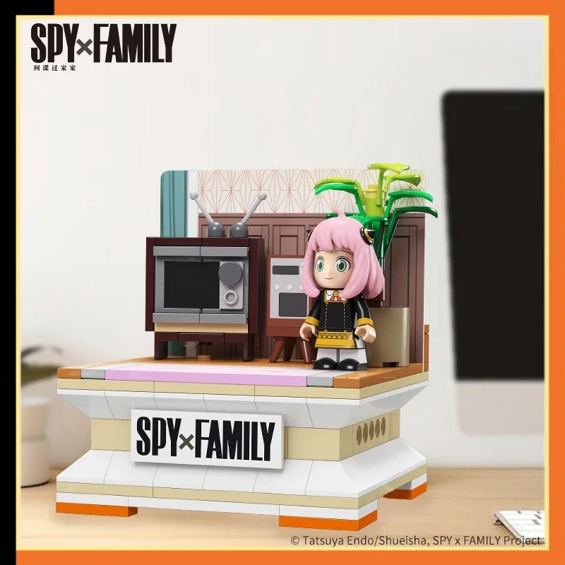 Spy×family Anya Forger Bluetooth Speaker Cartoon Assembly Model Toys Face Changing Anya Anya Airship Assembly Model Toy Gifts