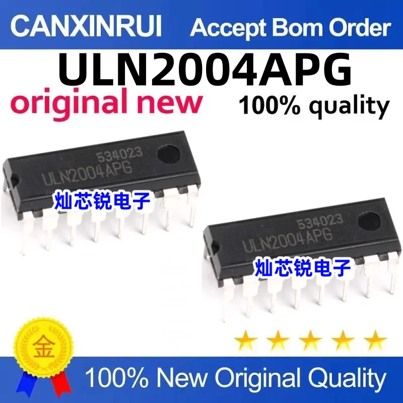 

（100 pieces）ULN2004A ULN2004APG ULN2004AN Driver receiver chip Plug in DIP-16