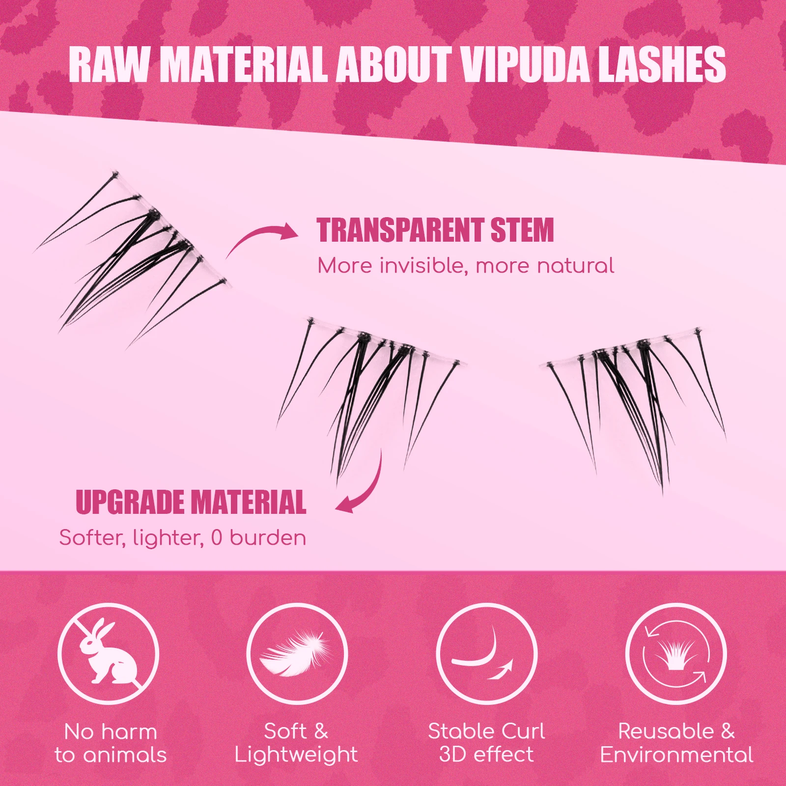 Vipuda Lower Lashes Extension Cluster Lashes Natural Bottom Lashes Individual false eyelashes Bunche Makeup Cilias lash clusters