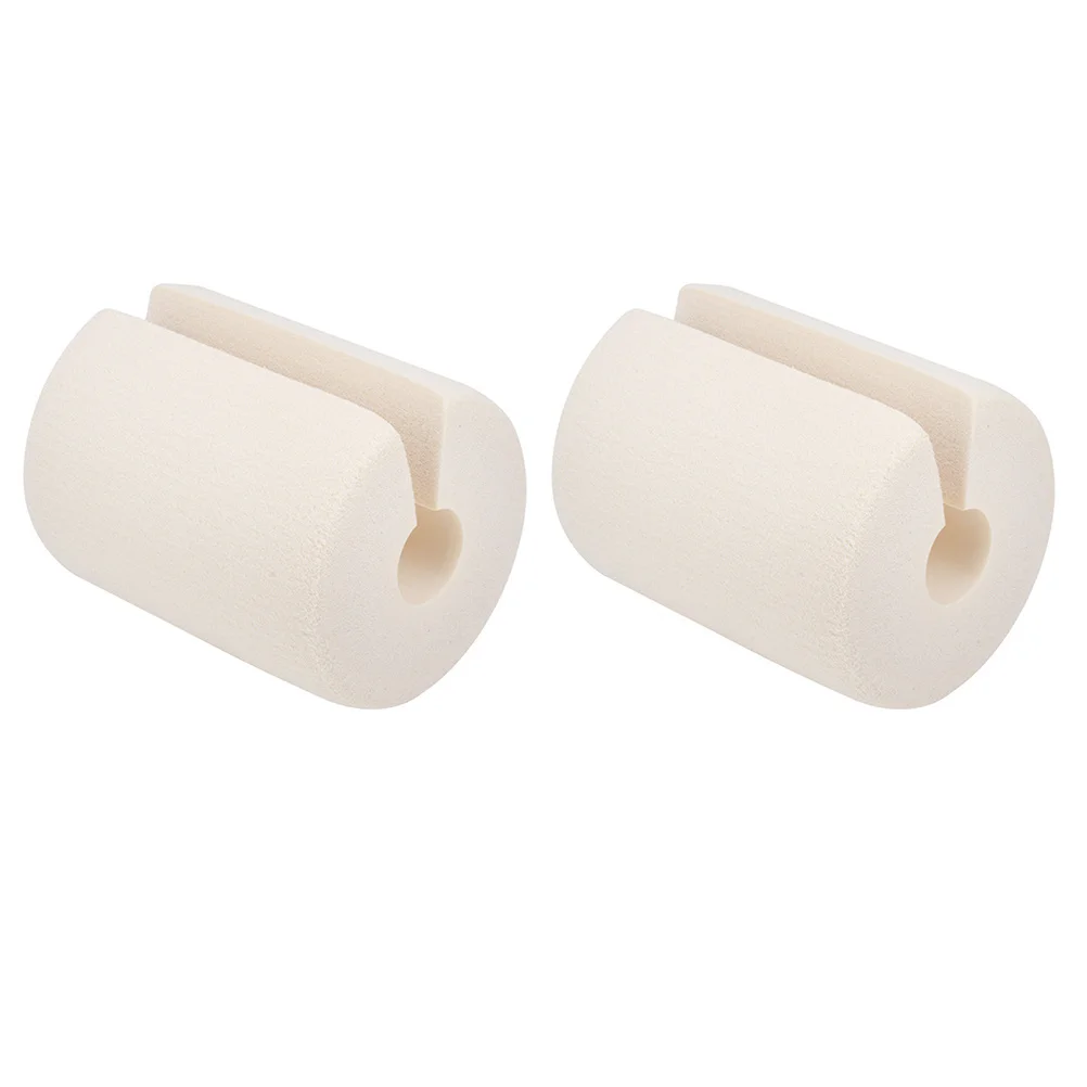 

2Pcs Cylindrical Door Stopper Safety Holder Beige Soft Nbr Material Anti-Slamming Noise Reduction Door Protector for Household