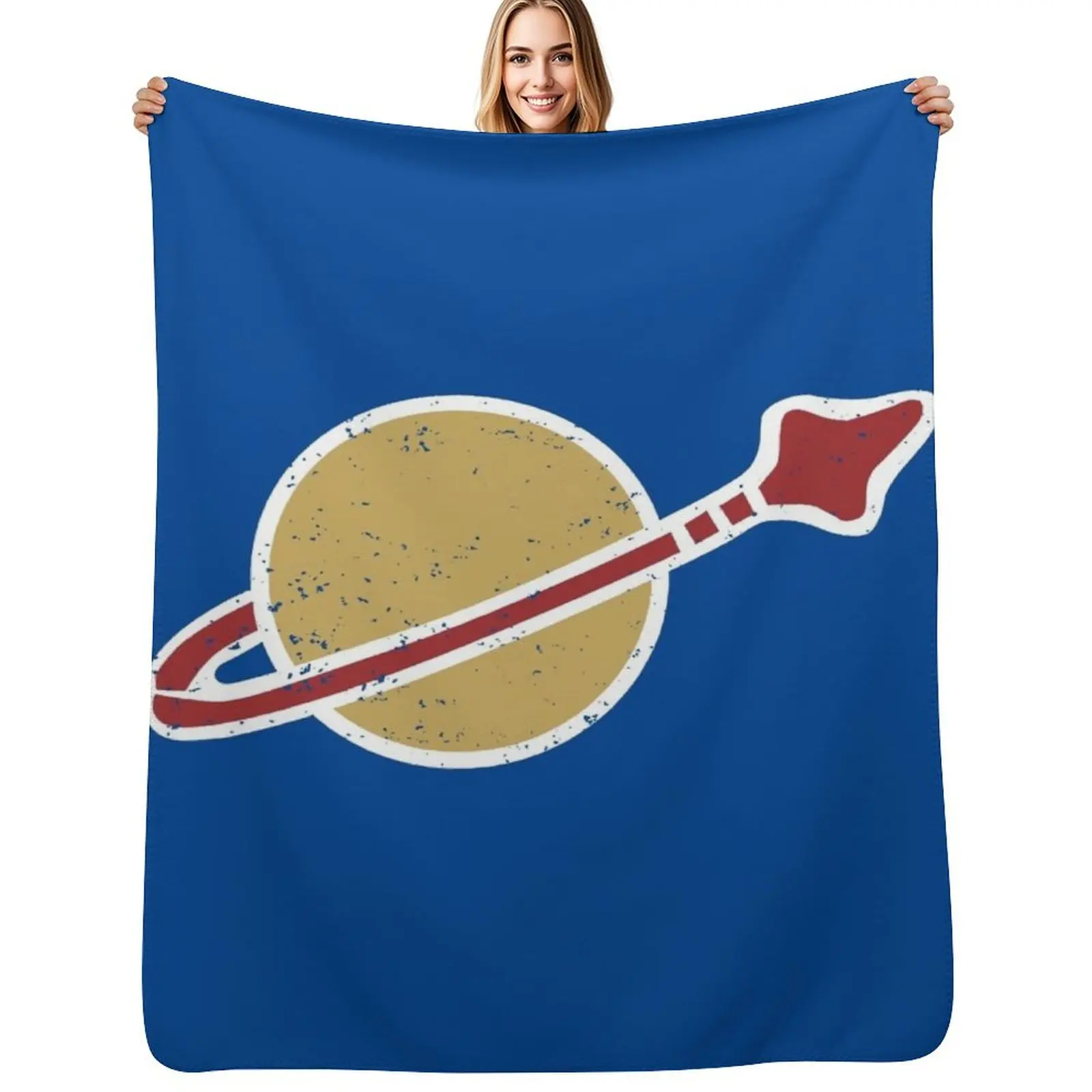 

classic spaceship Throw Blanket Single manga cosplay anime Blankets