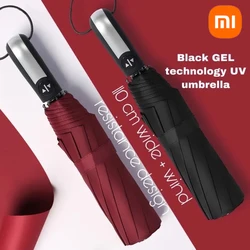 Xiaomi-paraguas plegable automático para hombre y mujer, sombrilla portátil resistente al viento, resistente a la lluvia, 10 varillas, alta calidad