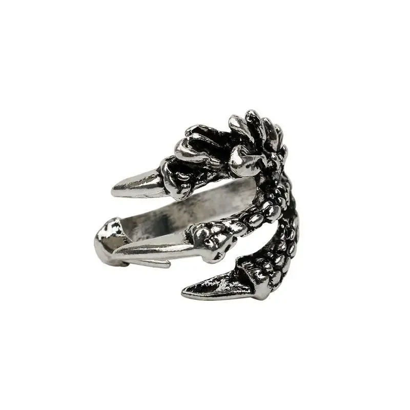 1Pc Bague Homme Rings for Men Irregular Para Hombres Jewelry Vintage Anel Punk Dragon Claw Gothic Ring Adjustable Nuevo En Anill