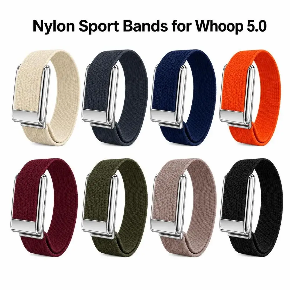Pulseira Esportiva de Nylon Macia e Respirável para Monitor de Atividades Físicas, Pulseira de Substituição Ajustável de Alta Qualidade para Whoop 5.0