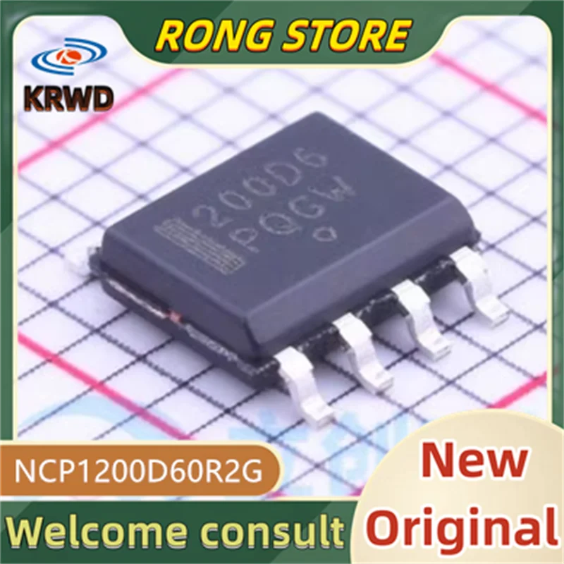 5PCS 200D6 2DD0 New and original NCP1200D60R2G  NCP1200D
