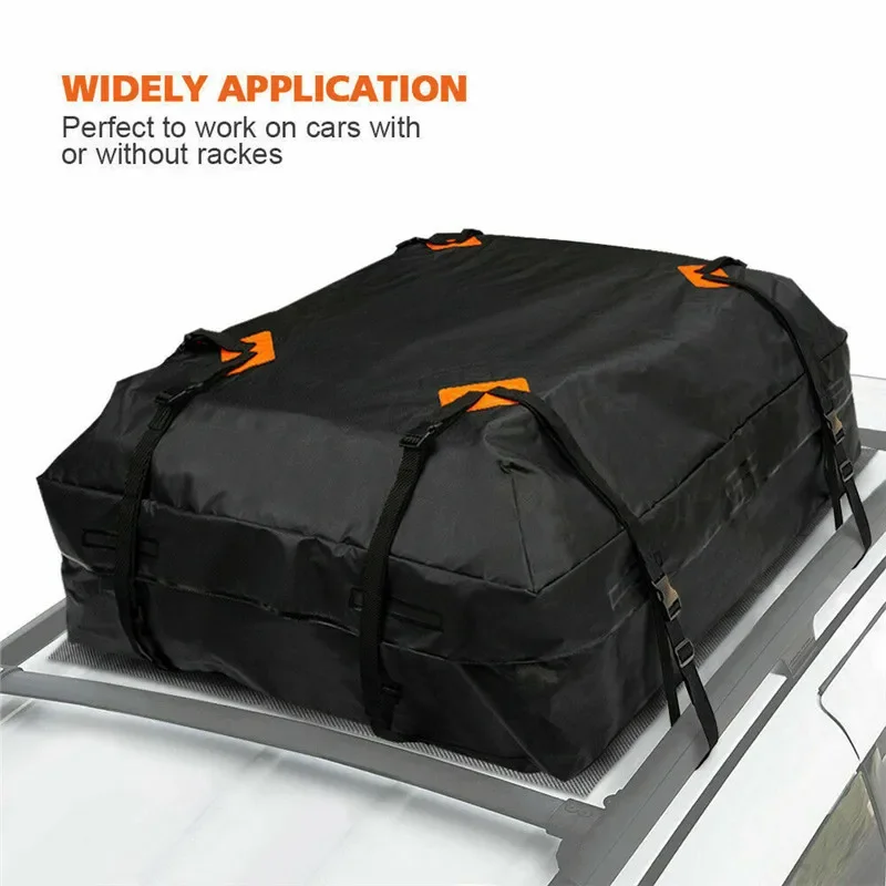 112X87X44cm Oxford Car Roof Box Rooftop Bag Waterproof Rooftop Luggage Carrier Storage Bag Travel Waterproof for SUV Cars