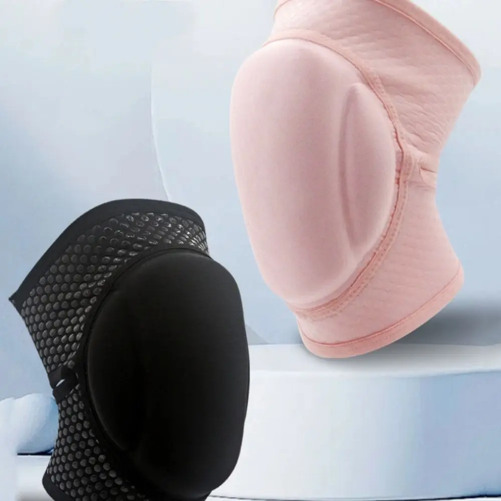 Thickening Sponge Sports Knee Pads Yoga Brace Support Dance Knee Pads Black/Pink Breathable Elastic Knee Pads Runner