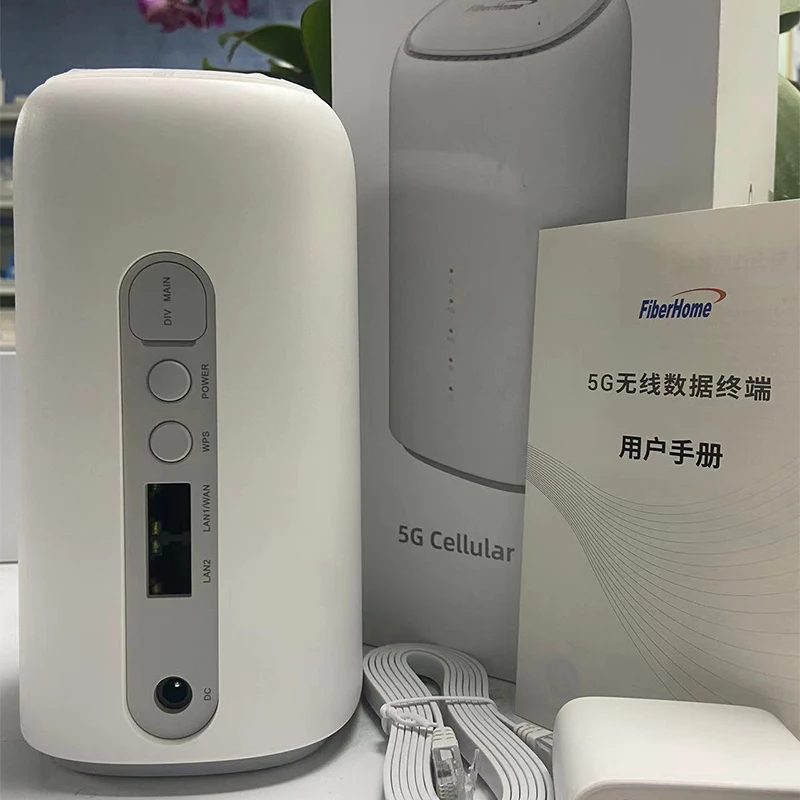 Unlocked FiberHome LG6121F 5G CPE Modem Router WiFi6 AX1800 Dual Mode NSA SA 4G & 5G Wireless Router With SIM Card Slot