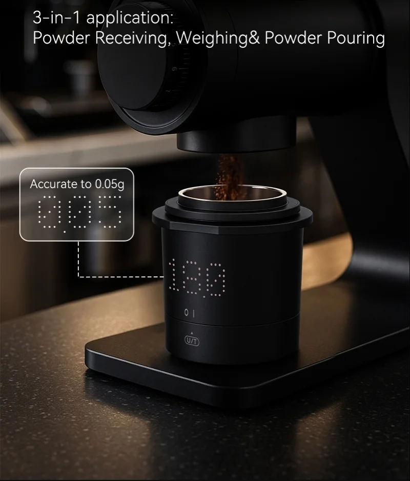 Mini Portable Electric Electronic Scale LED Display Made Plastic Aluminum Alloy for Coffee Grinder Espresso Machine Powder