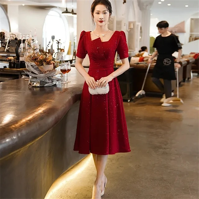 Red one piece short dress clearance