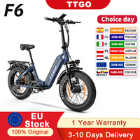 ttgo F6 Electric Bicycle Folding,EBike for Men 36V25Ah Removable Battery,Range 120KM,20inch*4.0 Fat-Tire Mountain Electric Bike