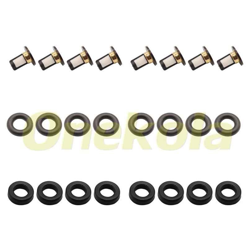 Fuel Injector Service Repair Kit Filters Orings Seals Grommets for 16450-ZZ5-003 For Honda Outboard 40HP BF40D 50HP BF50D