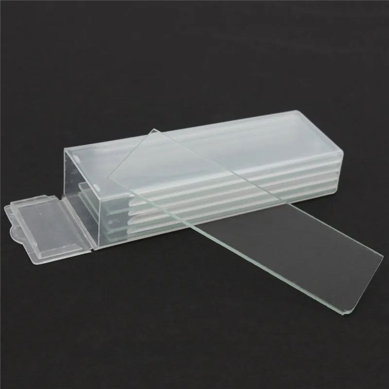 5Pcs 1mm Thickness Cavity Glass Coverslips Single Concave Microscope Glass Slides Reusable Laboratory Blank Sample Cover Glass