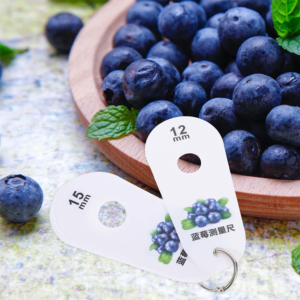

2pcs Measuring Blueberry Diameter Measurement Tool Ruler High Precision Fruit Size Caliper Cherry Diameter Tool Gauge