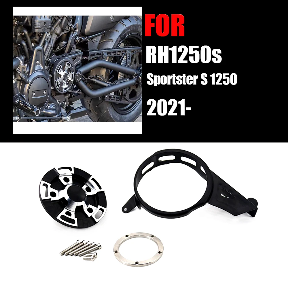 

Motorcycle NEW Chain Wheel cover For RH1250s Sportster S 1250 RH975 Nightster 975 2022 2021 Front OF Pulley Cover