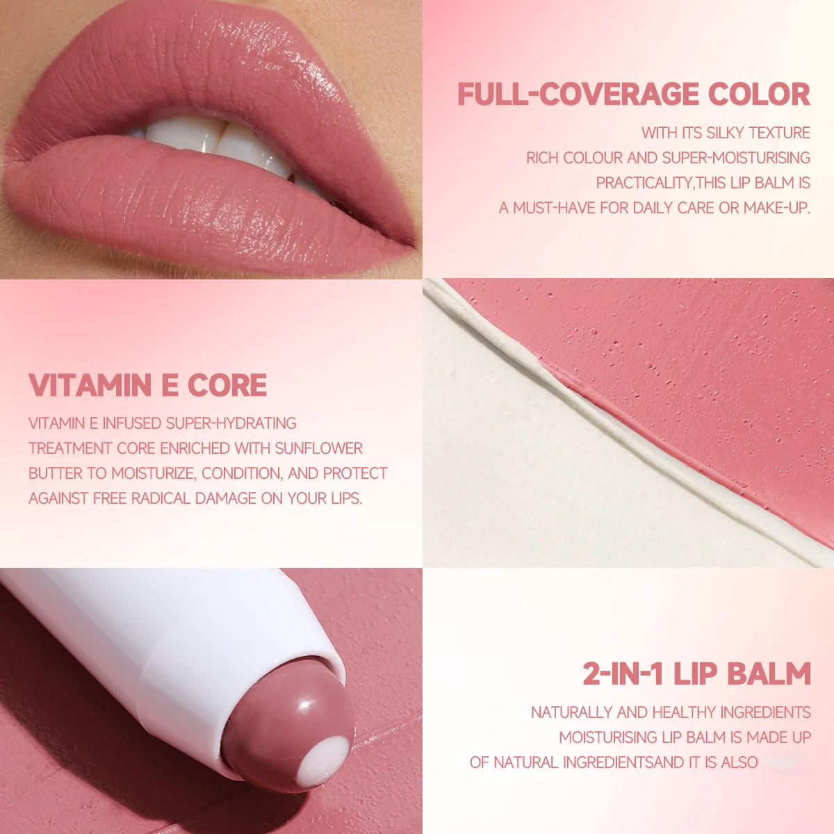 Batom nude 2 em 1, bálsamo labial vermelho fosco, hidratante, 6 cores, sanduíche, à prova d'água, longa duração, copo antiaderente