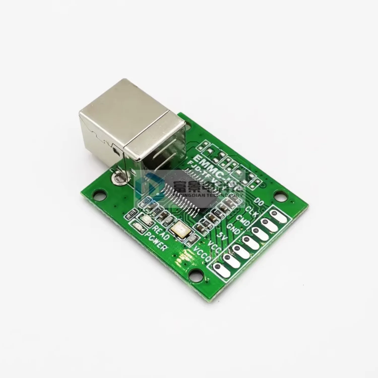 AU6438BS 칩 3 라인 EMMC-ISP 고속 플라이 와이어 도구 USB-B 유형 컴퓨터 통신