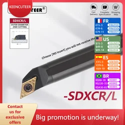 내부 선삭 공구, S08K, S10K, S12M, S14N, S16Q, S20R, S25S-SDXCR07, 11 선반 선삭 CNC 절삭 공구, 커터 바