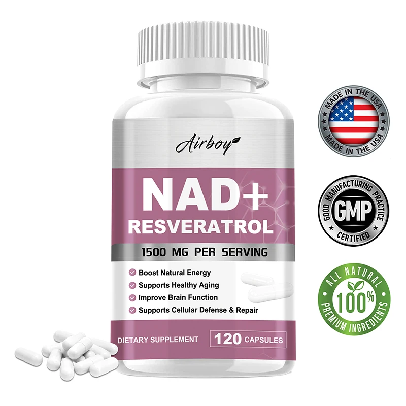 

NAD Supplements - Anti-aging, Detoxification - Helps Boost Energy, Promotes Cell and Skin Health, Promotes Blood Circulation