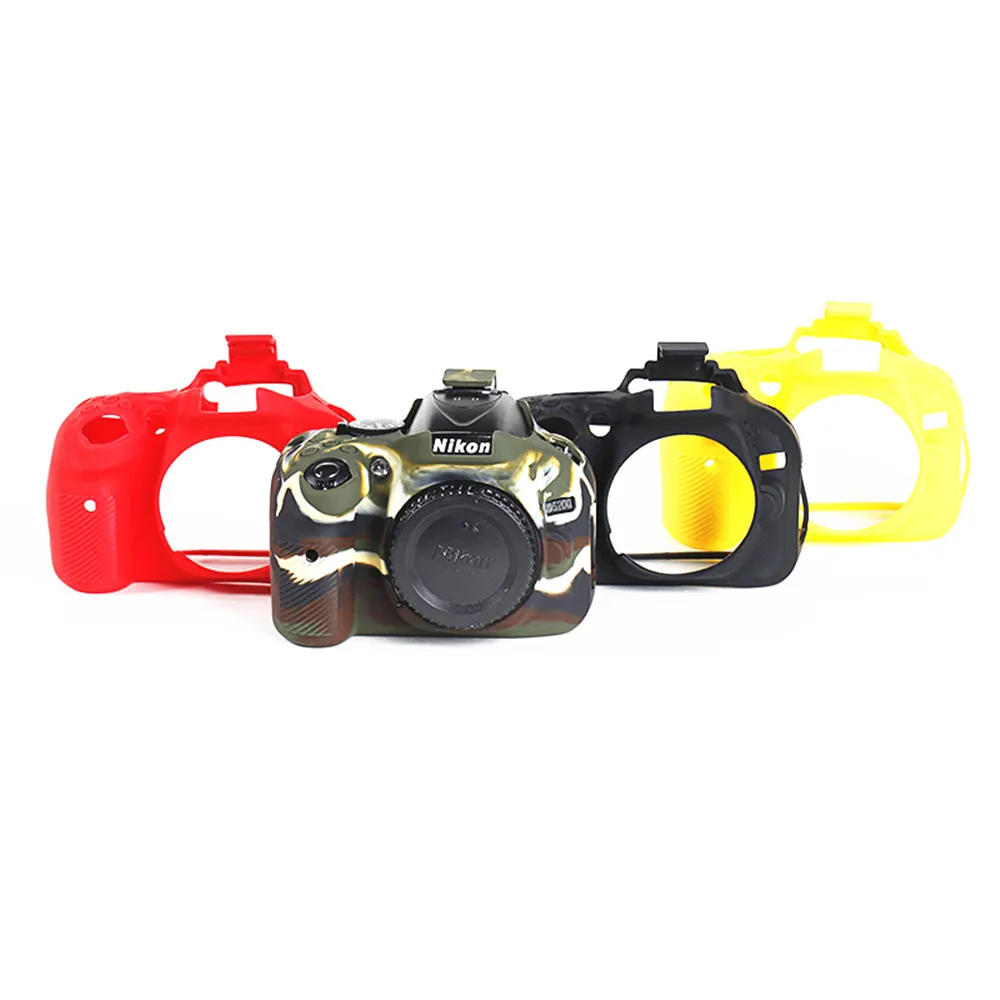 Rubber Silicone Case Cover Protector for Nikon D800 D810 D3300 D3400 D3500 D5200 D5300 D5500 D5600 D7000 DSLR Camera Soft Frame