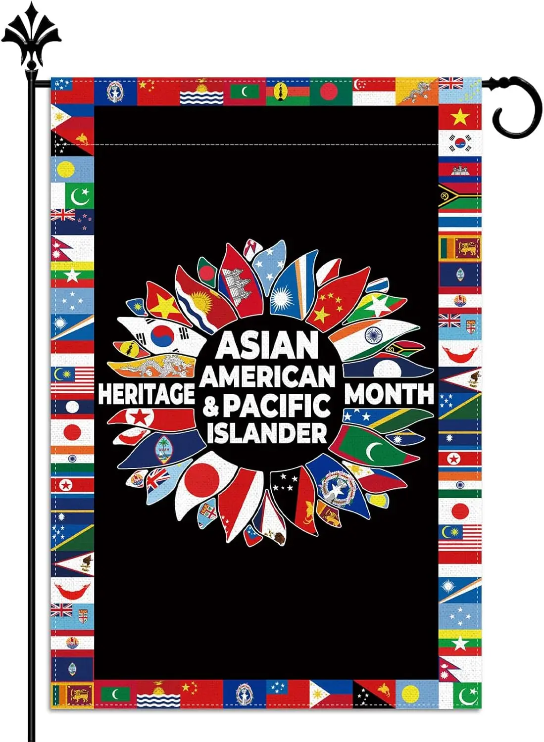 Bandera de jardín del mes del patrimonio asiático, americano y del Pacífico, decoración de banderas de país AAPI, decoración para el hogar, césped, patio frontal, decoración YYD