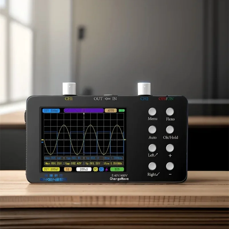 SCO2 50M dwukanałowy przenośny oscyloskop cyfrowy 50M częstotliwość próbkowania 10M analogowa szerokość pasma dla elektronicznych narzędzi