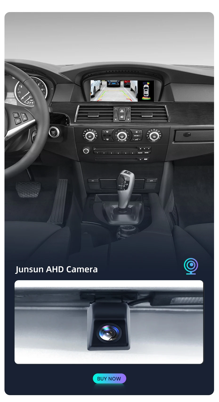 Junsun Wireless CarPlay Android Auto Interface Adapter Für BMW 3/5 Serie E60 E61 E62 E63 E90 E91 E92 E93 CCC/CIC MirrorLink – Detail 9
