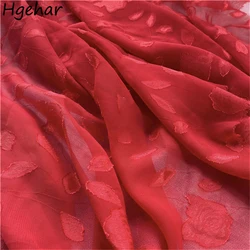 Jacquard Fabrics Chiffon Breathable Soft Dress Clothing Fabric DIY Chinese Style Skin-friendly Material Sewing Apparel Accessory