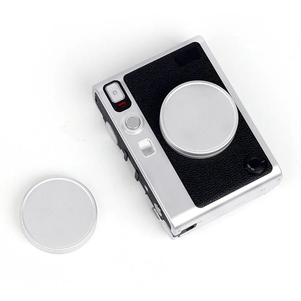 Aluminium Alloy Instant Camera Lens Cap Dustproof Waterproof Lens Cover Buffer Sponge for Fujifilm instax mini EVO