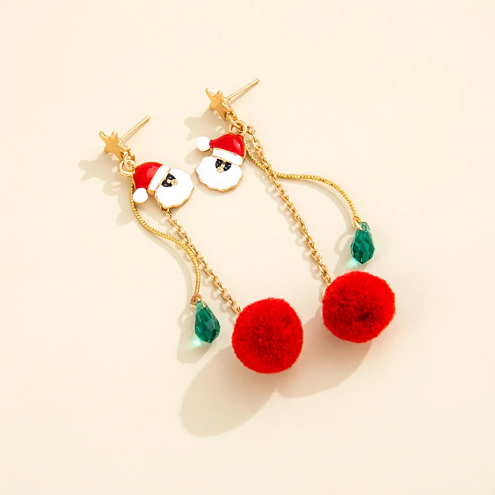 Women's Christmas Tree Stud Earrings, Festive Accessory