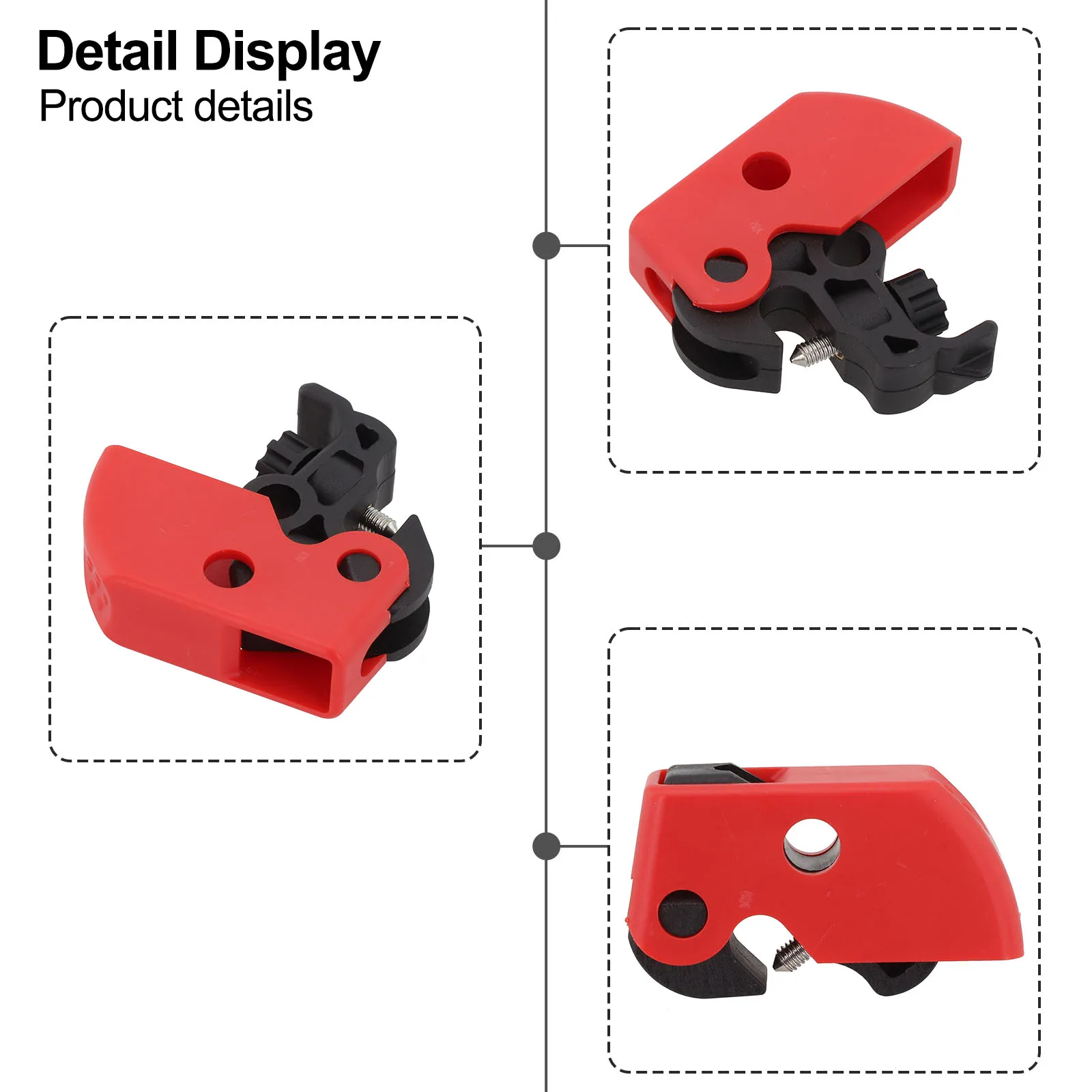 Size:8mm Electrical Safety Lock Lockout Tagout Safety Equipment Locks Miniature Circuit Breaker Professional Design