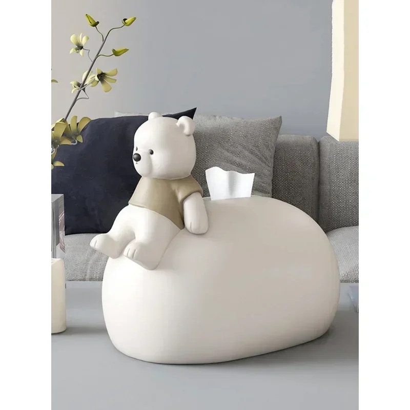 

Room Decor Vigorous Bear Statues Tissue Box Table Decor Nordic Creative Home Decor Living Room Cartoon Figurines Birthday Gifts