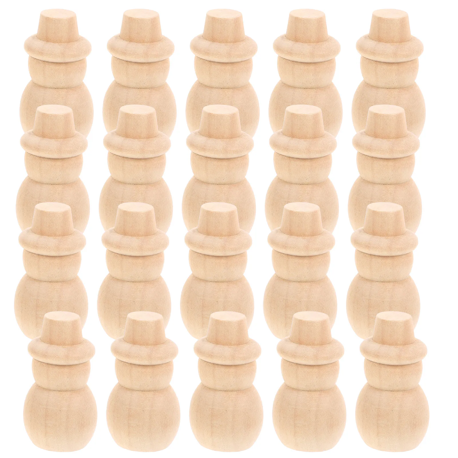 

Набор из 20 деревянных заготовок для творчества, неокрашенные, безопасные, из натурального дерева, для художественных проектов, декора стен и комнат