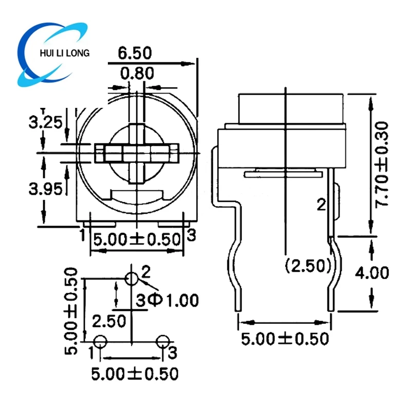 20 個 RM065 RM-065 100 200 500 1K 2K 5K 10K 20K 50K 100K 200K 500K 1M オーム Trimpot トリマーポテンショメータ可変抵抗器