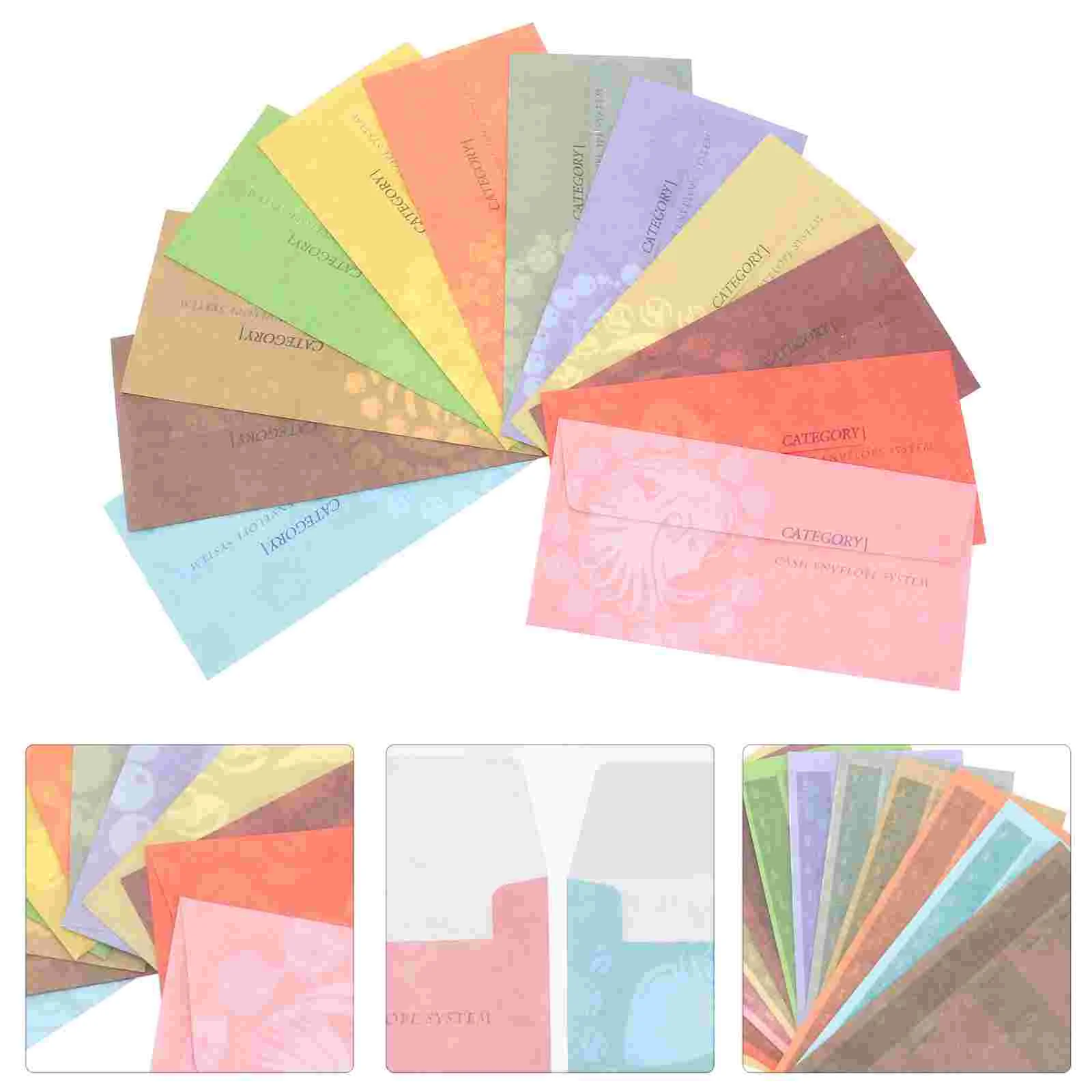 

12 Pcs Cash Envelope Organizer Budget Envelopes Wallet Budgeting Printable System